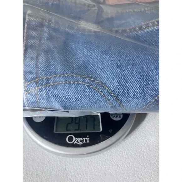 Levis 505 Regular Fit Straight Leg Blue Denim Jeans Mens 40x30 Medium Wash - Picture 7 of 7